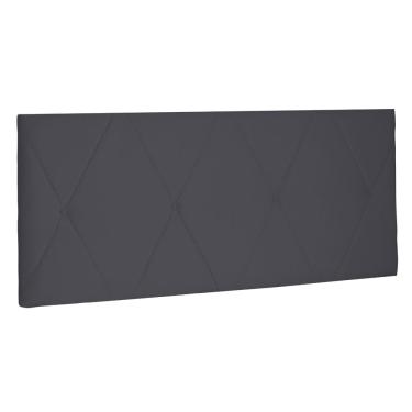 Imagem de Cabeceira Painel Estofada Cama Box Casal King Aquilla 195cm Suede Cinza - Desk Design