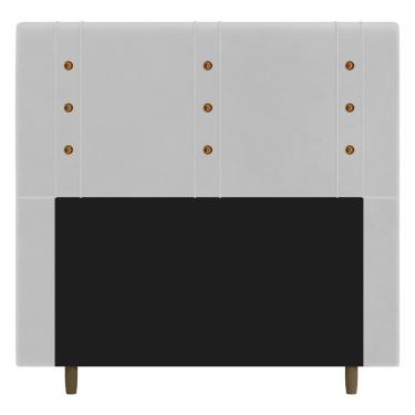 Imagem de Cabeceira Cama Box Casal King Size Roma 195cm Corano Branco - Desk Design