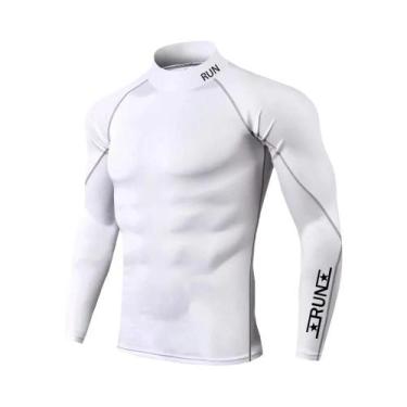 Imagem de Camiseta De Compressão Masculina De Secagem Rápida Para Corrida, Trein