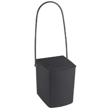 Imagem de Lixeira 24x25,5x62,5cm Alça Longa Black - 1155 - Cris-metal Lixeira 24x25,5x62,5cm Alca Longa Black 1155 Cris Metal