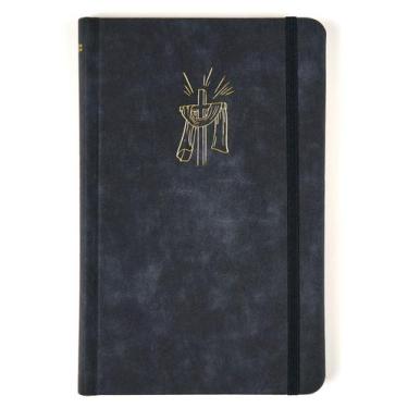 Imagem de Livro - Bíblia Sagrada NVI Slim, Luxo, Tecido azul marinho sobre capa 