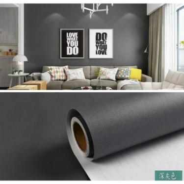 Imagem de Papel de parede 60cm x 10m - Preto e Cinza Escuro - Magonshop, Cinza E