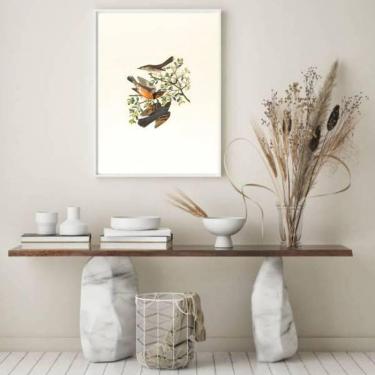 Imagem de Quadro passarinhos 45x34cm - versátil e elegante