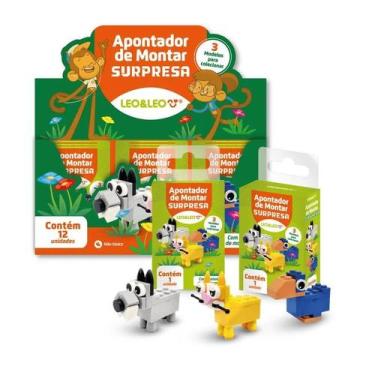 Imagem de Apontador de montar surpresa animais um furo - LEO E LEO