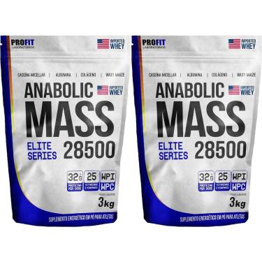 Imagem de Kit 2X Anabolic Mass 28500 Refil Stand-Up - 3000g Milho Verde - ProFit-Masculino