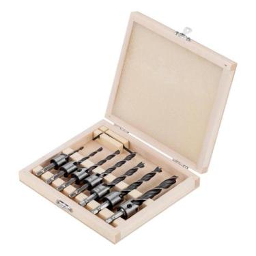 Imagem de Jogo de Brocas Escareadoras Madeira 3-10mm 7 Peças Denzel