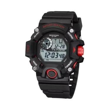 Imagem de Relógio Digital À Prova D'água Masculino SANDA 326 Militar Para Ativid