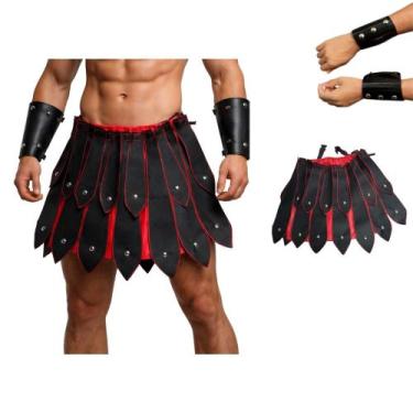 Imagem de Saia Gladiador Imperador Soldado Romano Carnaval Fantasia Teatro - USI
