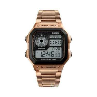 Imagem de Relógio Digital Esportivo Retro À Prova D'Água Para Homens SKMEI 1335,