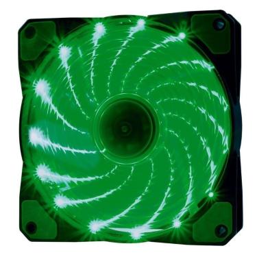Imagem de COOLER FAN OEXGAME F20 120MM 15 LEDS VERDE-Unissex