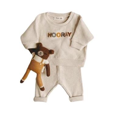 Imagem de Conjunto De Roupas Casuais Para Bebês Meninos E Meninas Primavera 2022