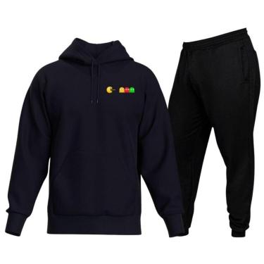 Imagem de Conjunto De Moletom Blusa e Calça De Frio Modelo Canguru Top Hyve Masculino-Masculino
