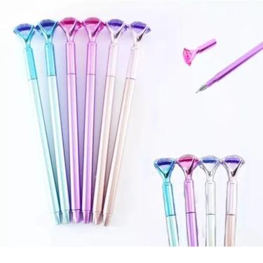 Imagem de Canetas Coloridas Diamante Kit 10 Uni