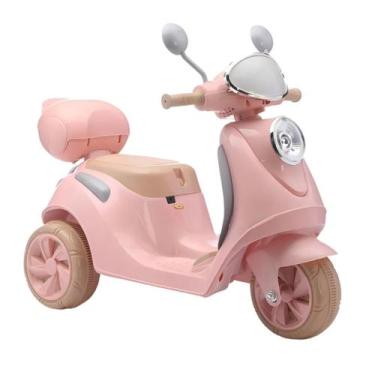 Imagem de Moto Elétrica Infantil Scooter Bang Toys 6 Velocidades Rosa