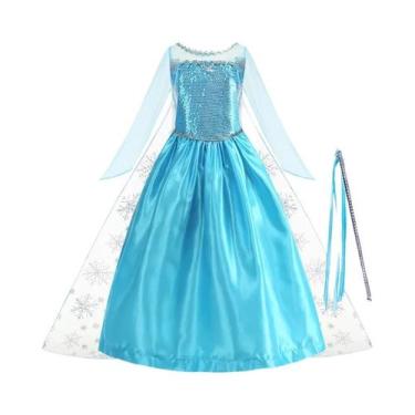 Imagem de Fantasia de Princesa Elsa para Meninas, Fantasia de Halloween para Cri
