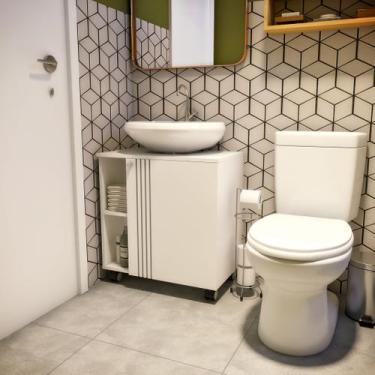 Imagem de Gabinete Pia Banheiro Branco - Olivar Móveis