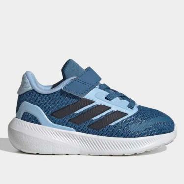 Imagem de Tênis Infantil Adidas Runfalcon, Azul, Preto, 23