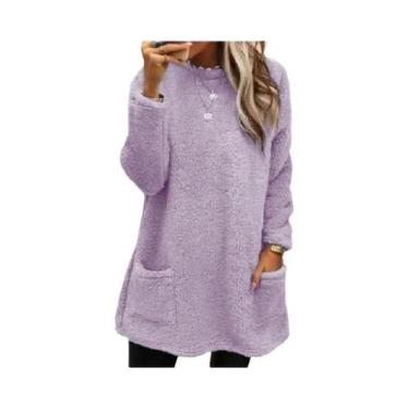 Imagem de Casaco Feminino De Inverno Quente Com Capuz De Lã, Estilo Streetwear C