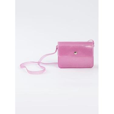 Imagem de Bolsa Infantil Menina Transversal Brilhante Com Glitter Rosa - Molekad
