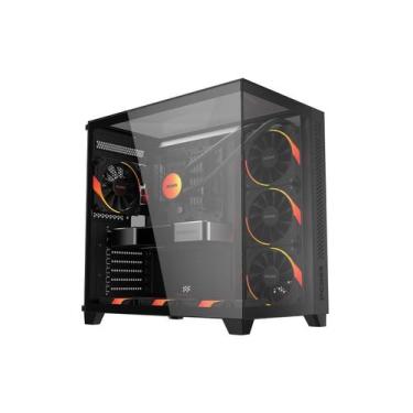 Imagem de Gabinete Gamer Forcefield Max Black Vulcan - Gffmaxbv - PCYES