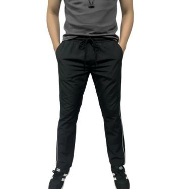 Imagem de Calça Tactel Premium Reforçada C Bolsos Masculina Tamanho:GCor:Preto -