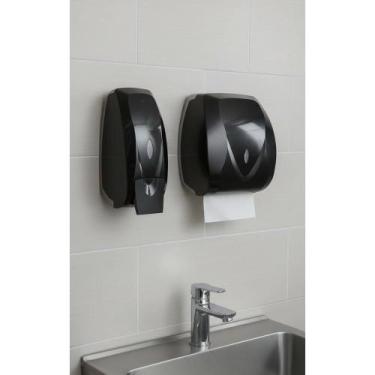 Imagem de 2x Kit 2 Dispensers: Álcool Gel 800ml + Papel Toalha Preto - Congratul