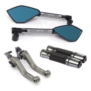 Imagem de Manete Manopla Retrovisor Z250sl Z125 Ninja 250 300 Versys - Stark Rac