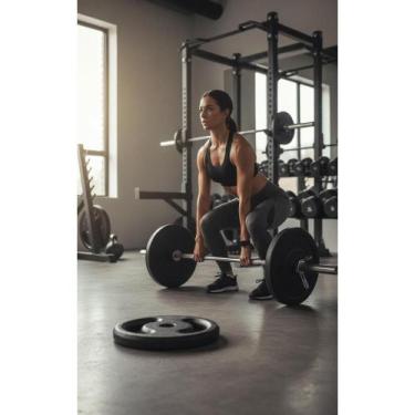 Imagem de 2x Anilha Pesos 5kg Ferro Pintado Treino Musculação - Congratulations 