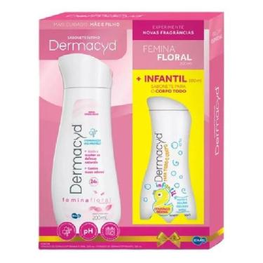 Imagem de 2 Kits Dermacyd Sabonete Íntimo Floral 200ml+Infantil 100ml