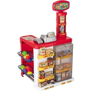 Imagem de Mercadinho Infantil Market Supermercado Com Carrinho - Magic Toys