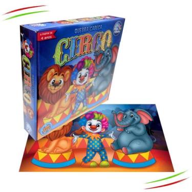 Imagem de Quebra Cabeça Circo 100 Peças Brinquedo Infantil Criança 4+ - Pais & F