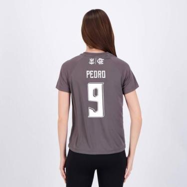 Imagem de Camisa Flamengo Harmonia Feminina Vermelha e Preta 9 Pedro - Braziline