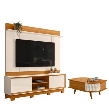 Imagem de Estante Home Theater Siena com Pés com Mesa de Centro Indianápolis Cin
