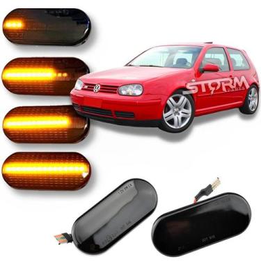 Imagem de Par Seta Pisca Dinâmico Vw Golf Mk4 Paralama Lateral Led ano 1999 a 20