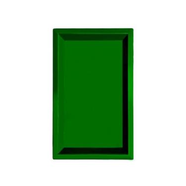 Imagem de Bandeja retangular Plástico Verde Bandeira - 31x19x2cm - 1 unidade - R