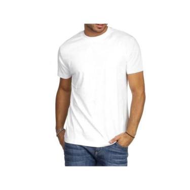 Imagem de Camiseta Hering Masculina Meia Manga 0201 Branco, XXG, Branco