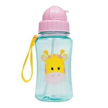 Imagem de Garrafa Infantil Buba Animal Fun 350 Ml C/ Canudo Girafa