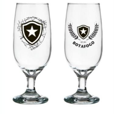 Imagem de Taca cerveja floripa 300 ml botafogo luva com 2 (7898919013494) - Allm