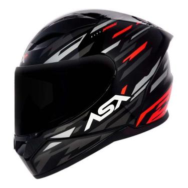 Imagem de Capacete Para Moto Integral Asx City Arrow Preto Brilhante, Preto/Graf