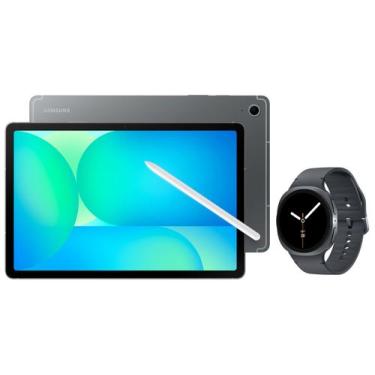 Imagem de Tablet Samsung Galaxy Tab S10 FE Capa e Caneta - 5G + Smartwatch Samsu