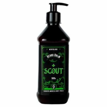 Imagem de Balm de Barba Mentolado 500g Scout - Hidrata e Modela Anti Frizz - Sco