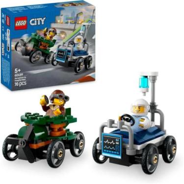 Imagem de Pack Carros Corrida Avião Vs.Leito De Hospital - Lego 60459