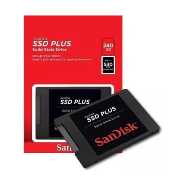Imagem de SSD Sandisk Plus 240GB, SATA, Leitura 530 MB s - SDSSDA-240G-G26