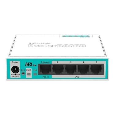 Imagem de Roteador MikroTik RouterBOARD hEX Lite RB750R2 5 Portas Fast - Congrat