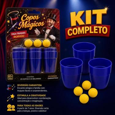 Imagem de Kit Magico Impressione Com o Truque Dos Copos! - Art Brink
