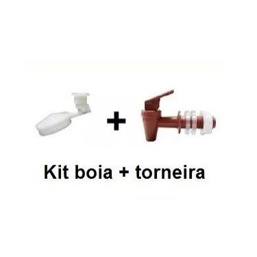 Imagem de Kit Boia + Torneira Para Filtro Barro Água Mineral