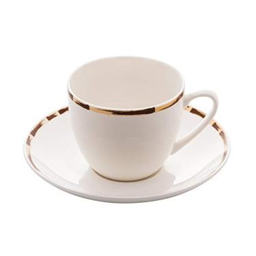 Imagem de XÍCARA DE CHÁ C/PIRES DE PORCELANA BAMBU 220ml