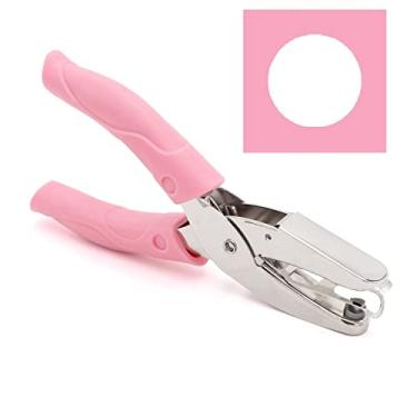 Imagem de Furador de Papel Único Taxutor, Mini Perfurador de Coração de Estrela Circular Pequena 1/4 1/8 1/8 1/16 polegadas com Manuseio Macio para Etiquetas de Papel, Vestimenta, 1/8 Inch Circle