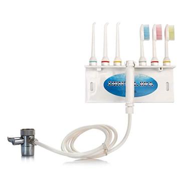 Imagem de Irrigador bucal com escova de dentes para uso familiar, torneira de irrigador bucal, limpeza dentária, limpeza de dentes, limpador de dentes