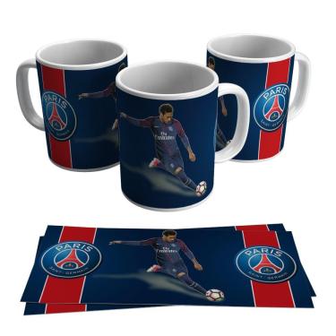Imagem de Caneca PSG Neymar Escudo Logo Brasão Futebol Francês Marca